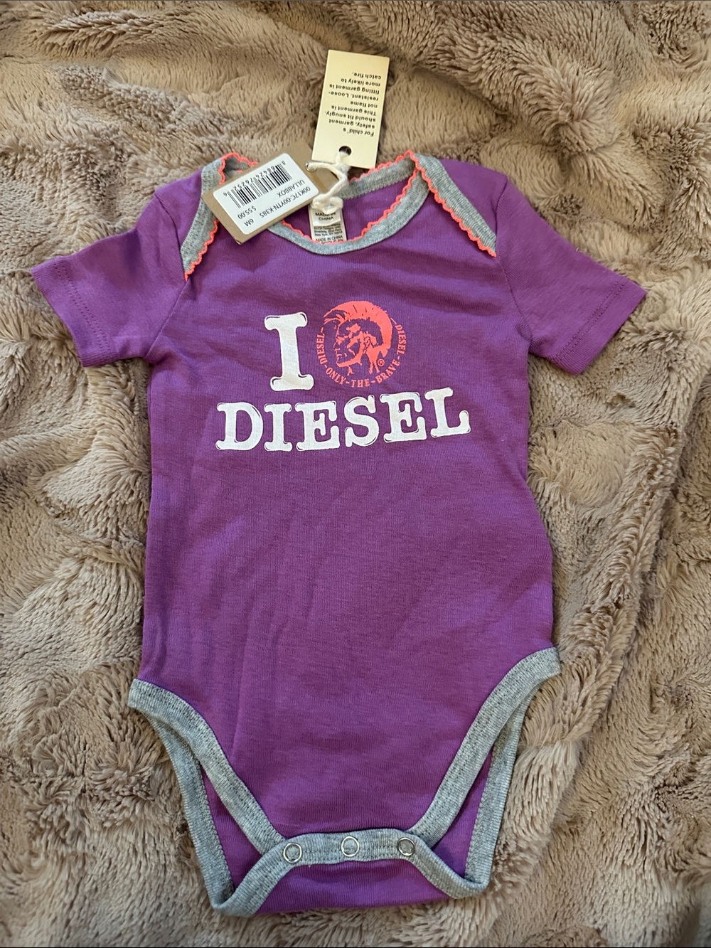 Diesel Purple Onesie, size 6 months
